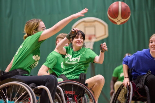 Wheelchair basketball at the Inter Spinal Unit Games